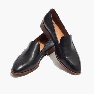 NWT Madewell the Frances Loafer in Leather - True Black